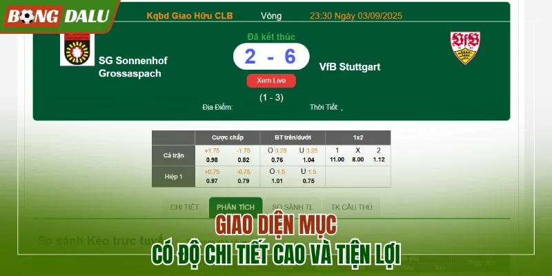 Giao diện chuyên mục có độ chi tiết cao và tiện lợi